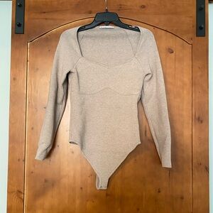 Abercrombie & Fitch Long Sleeve Knit Bodysuit